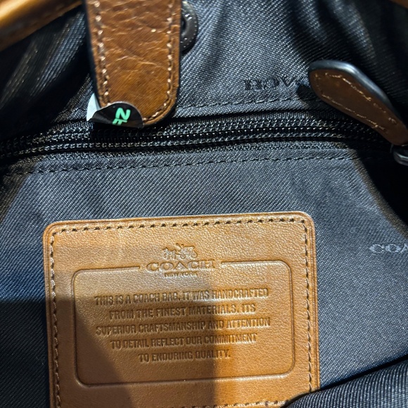 Coach Metropolitan Tan Leather Crossbody Messenger Bag Sz OS - Picture 5 of 16